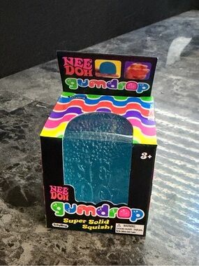 Gumdrop Super Solid Squish! Blue Sensory Toy
